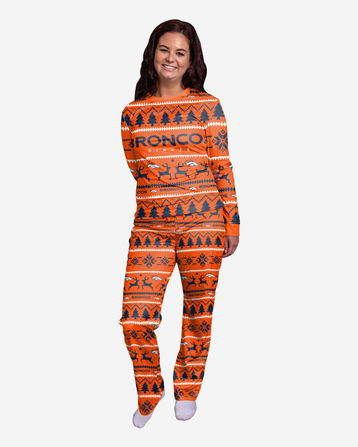 Denver Broncos Womens Family Holiday Pajamas FOCO S - FOCO.com