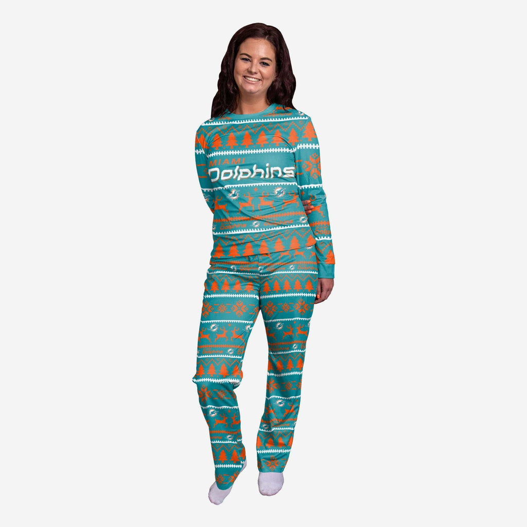 Miami Dolphins Womens Family Holiday Pajamas FOCO S - FOCO.com