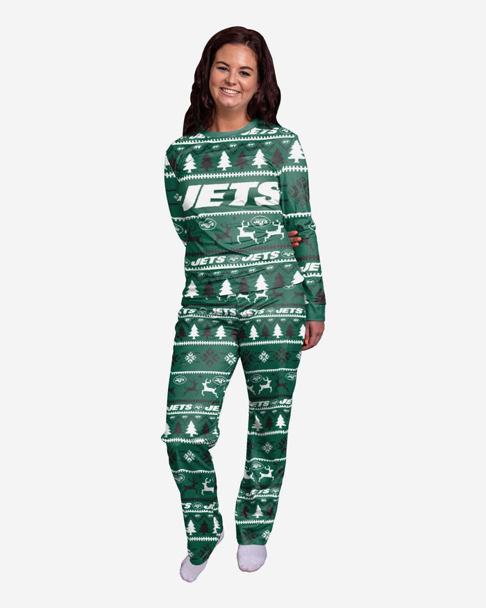 New York Jets Womens Family Holiday Pajamas FOCO S - FOCO.com