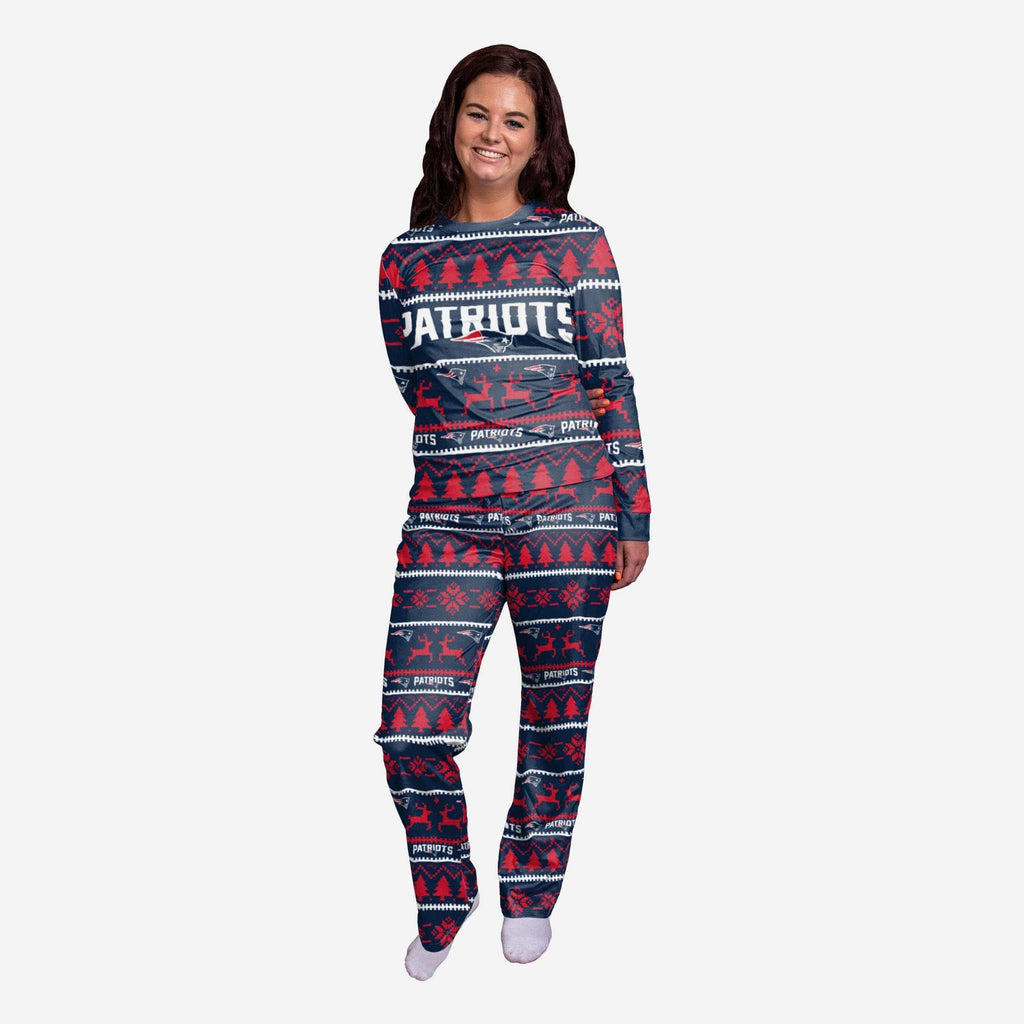 New England Patriots Womens Family Holiday Pajamas FOCO S - FOCO.com