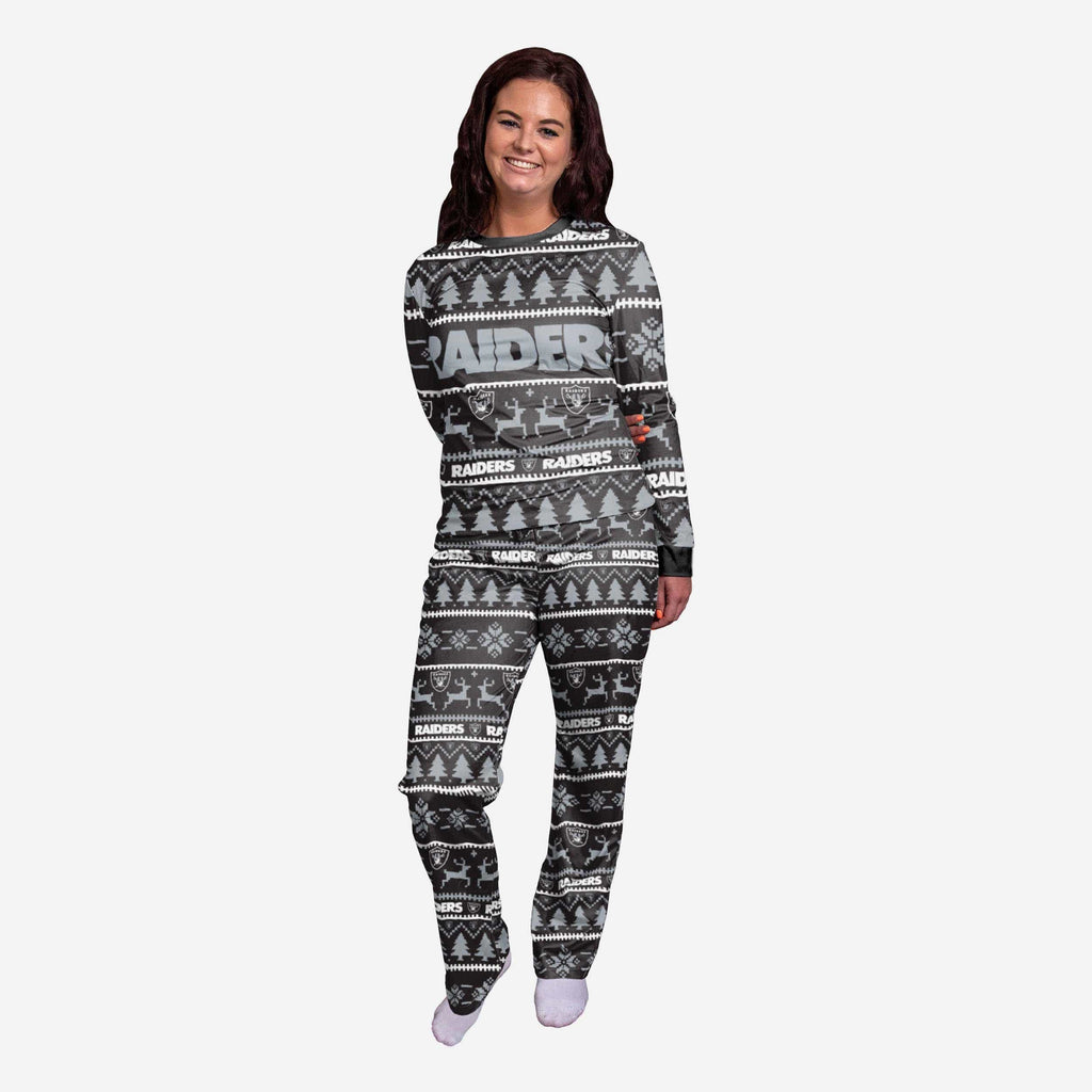 Las Vegas Raiders Womens Family Holiday Pajamas FOCO S - FOCO.com