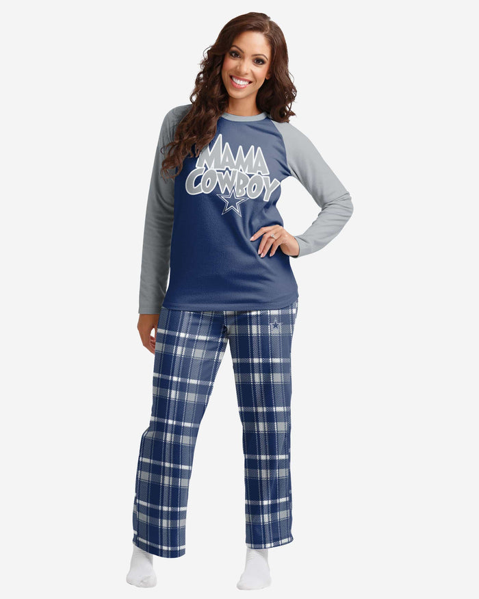 Dallas Cowboys Womens Plaid Family Holiday Pajamas FOCO S - FOCO.com