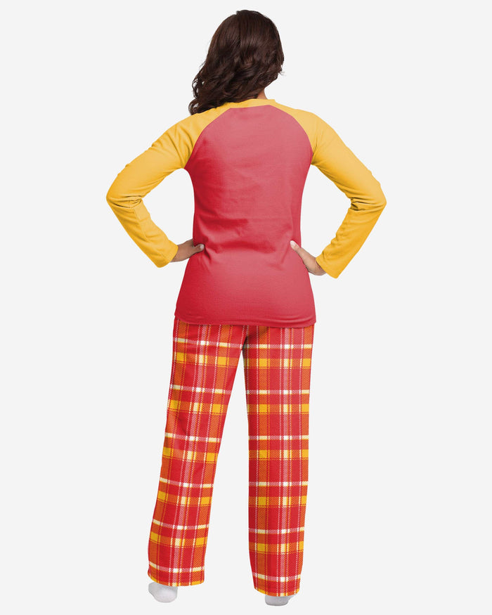 Kansas City Chiefs Womens Plaid Family Holiday Pajamas FOCO - FOCO.com