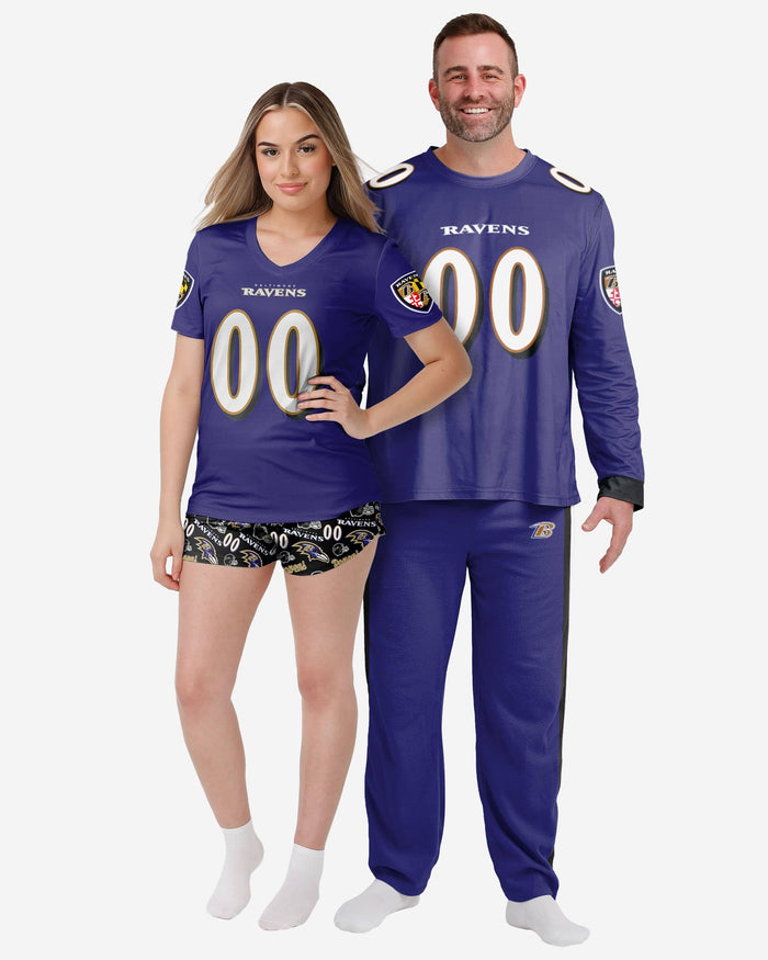 Baltimore Ravens Womens Gameday Ready Pajama Set FOCO - FOCO.com