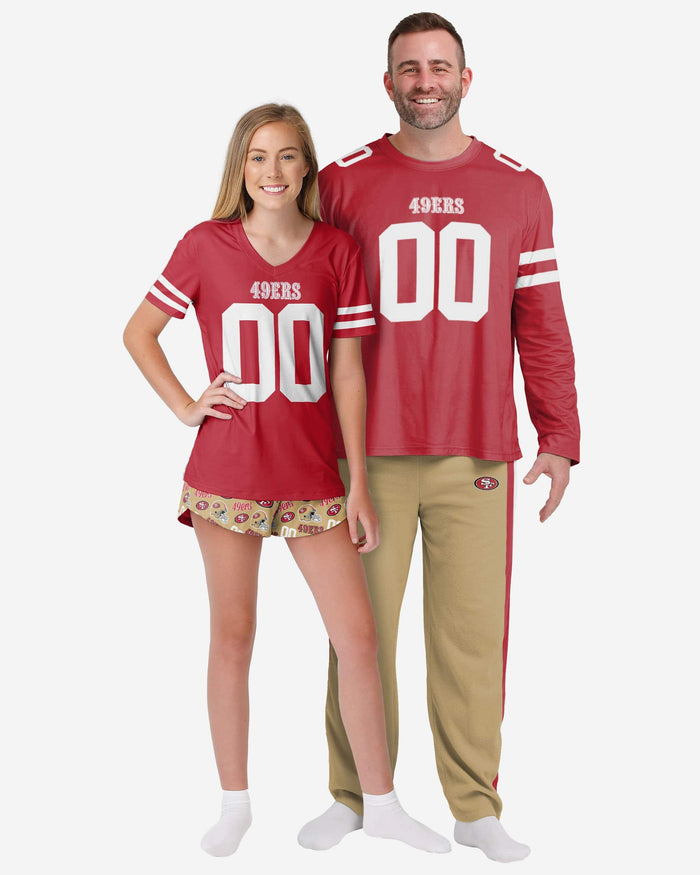 San Francisco 49ers Womens Gameday Ready Pajama Set FOCO - FOCO.com