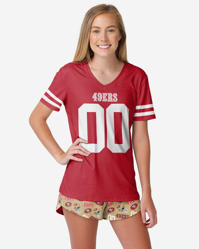 San Francisco 49ers Womens Gameday Ready Pajama Set FOCO S - FOCO.com