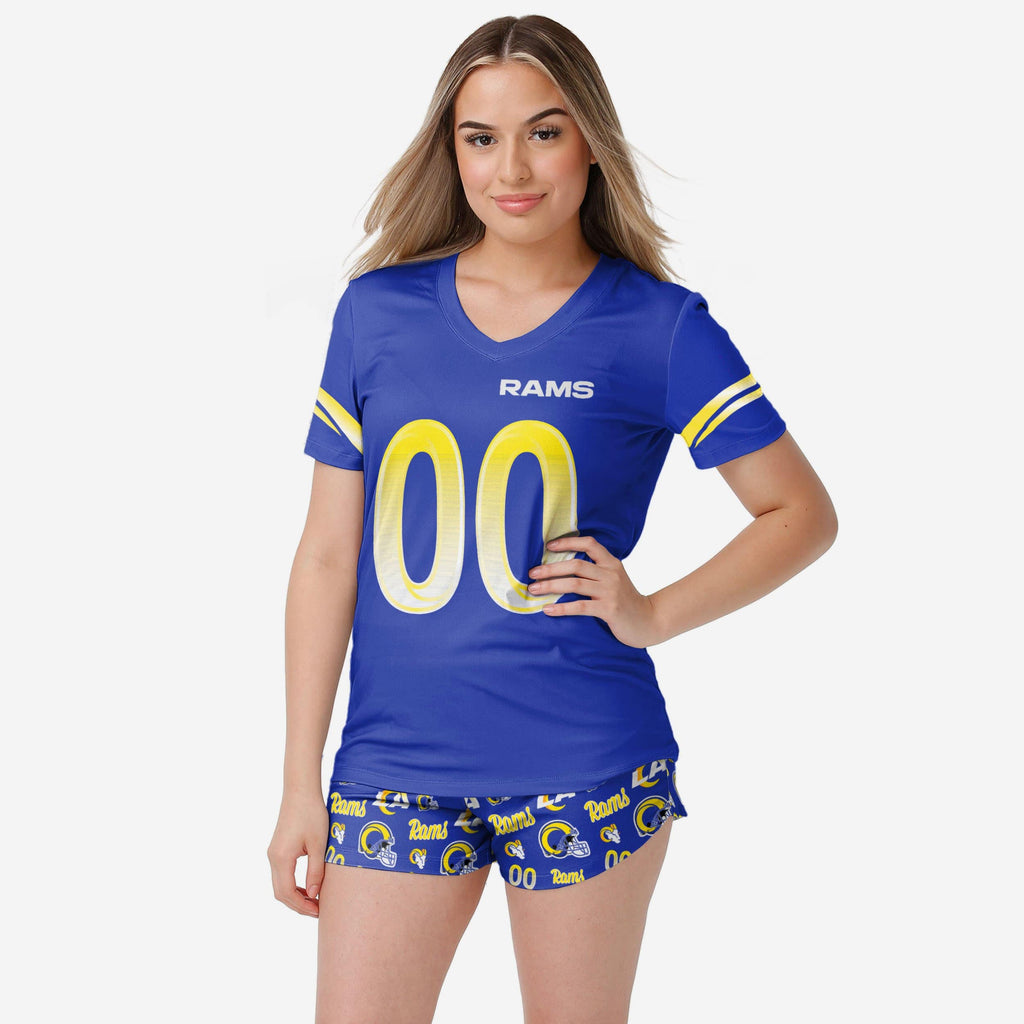 Los Angeles Rams Womens Gameday Ready Pajama Set FOCO S - FOCO.com