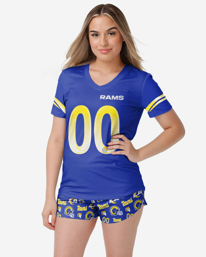 Los Angeles Rams Womens Gameday Ready Pajama Set FOCO S - FOCO.com