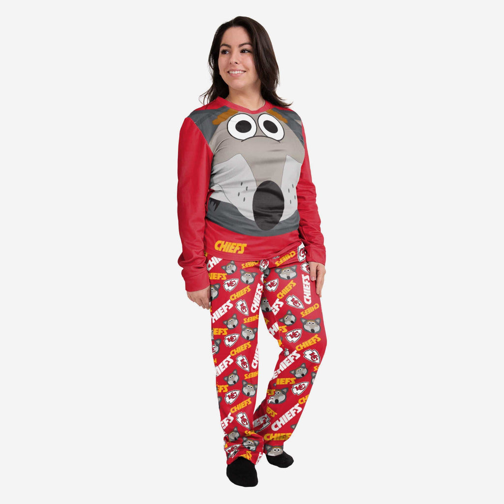 KC Wolf Kansas City Chiefs Womens Mascot Pajamas FOCO S - FOCO.com