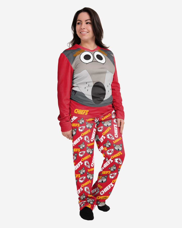 KC Wolf Kansas City Chiefs Womens Mascot Pajamas FOCO S - FOCO.com