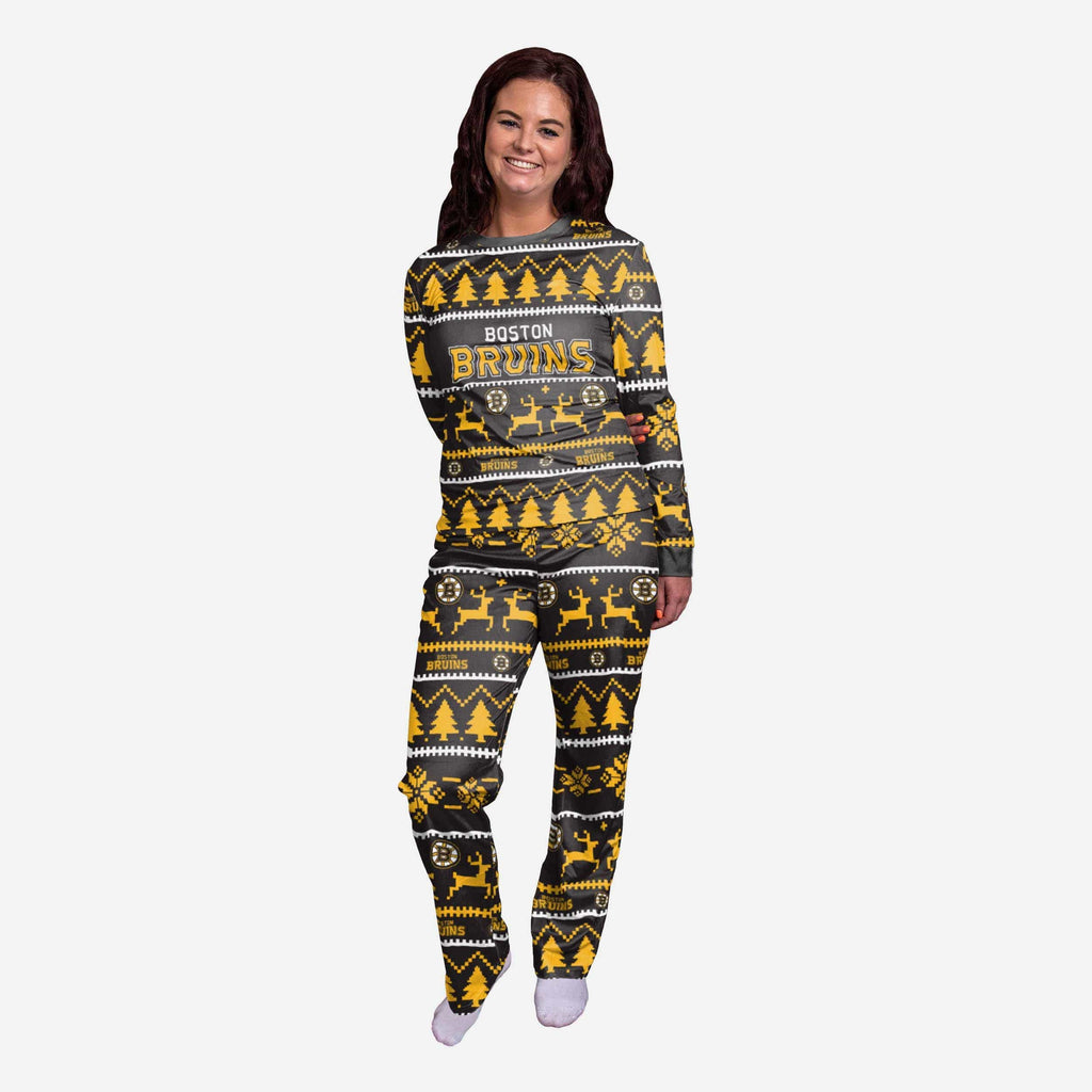 Boston Bruins Womens Family Holiday Pajamas FOCO S - FOCO.com