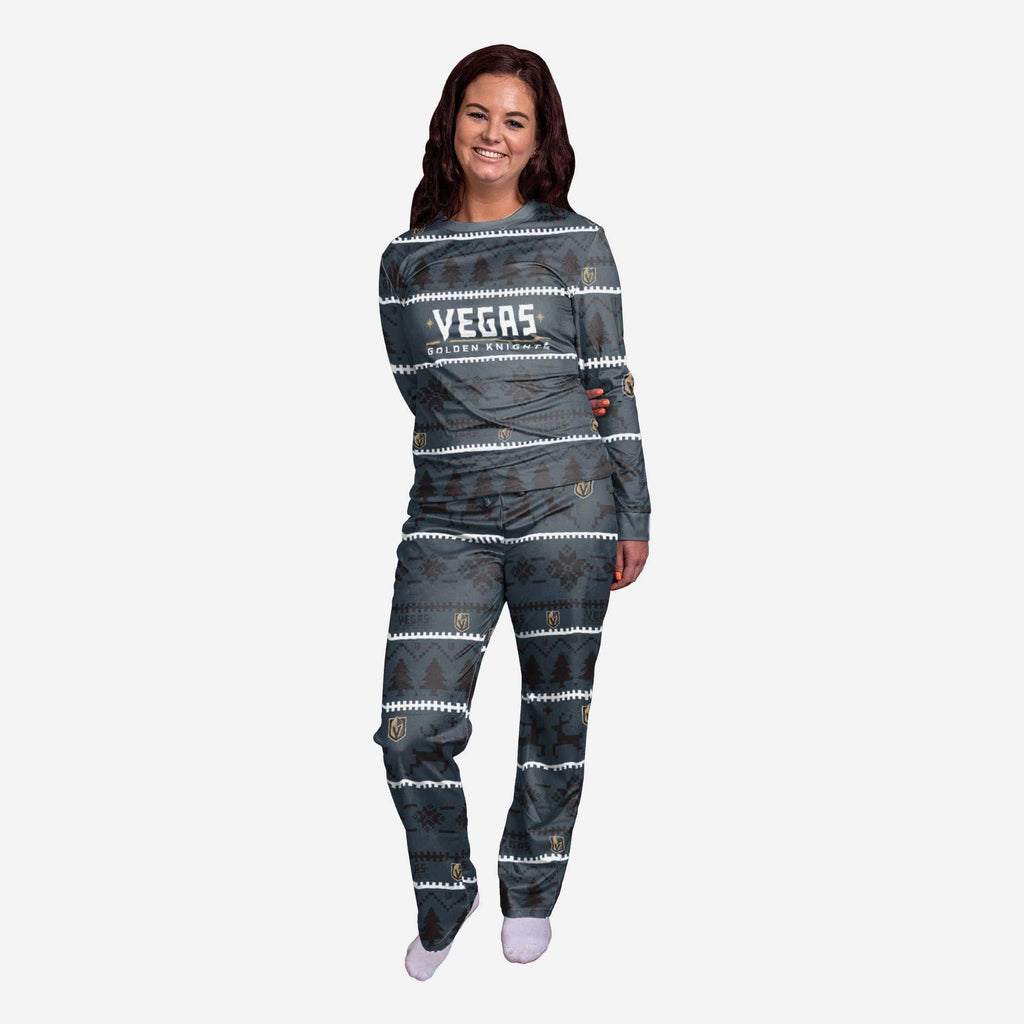 Vegas Golden Knights Womens Family Holiday Pajamas FOCO S - FOCO.com