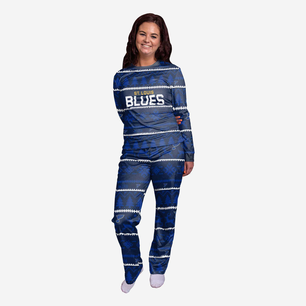St Louis Blues Womens Family Holiday Pajamas FOCO S - FOCO.com