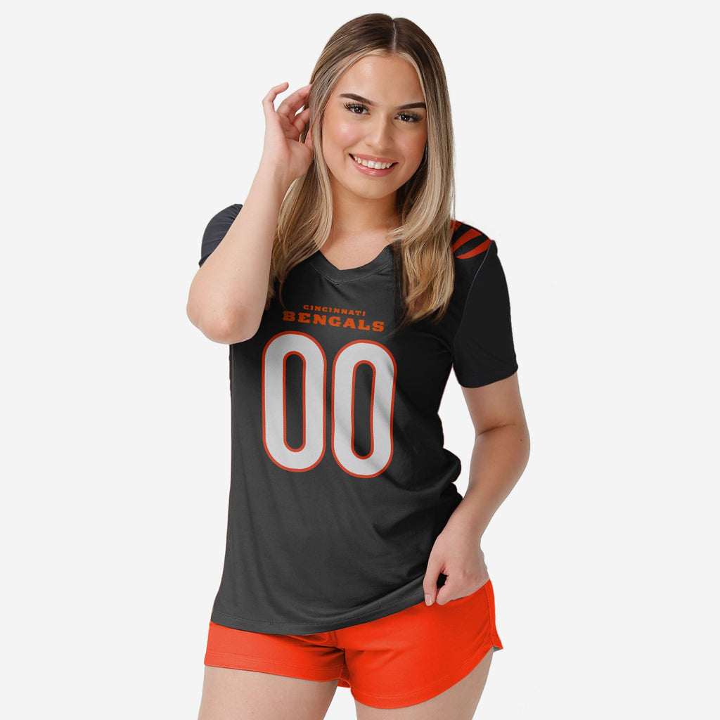 Cincinnati Bengals Womens Gameday Ready Lounge Shirt FOCO S - FOCO.com