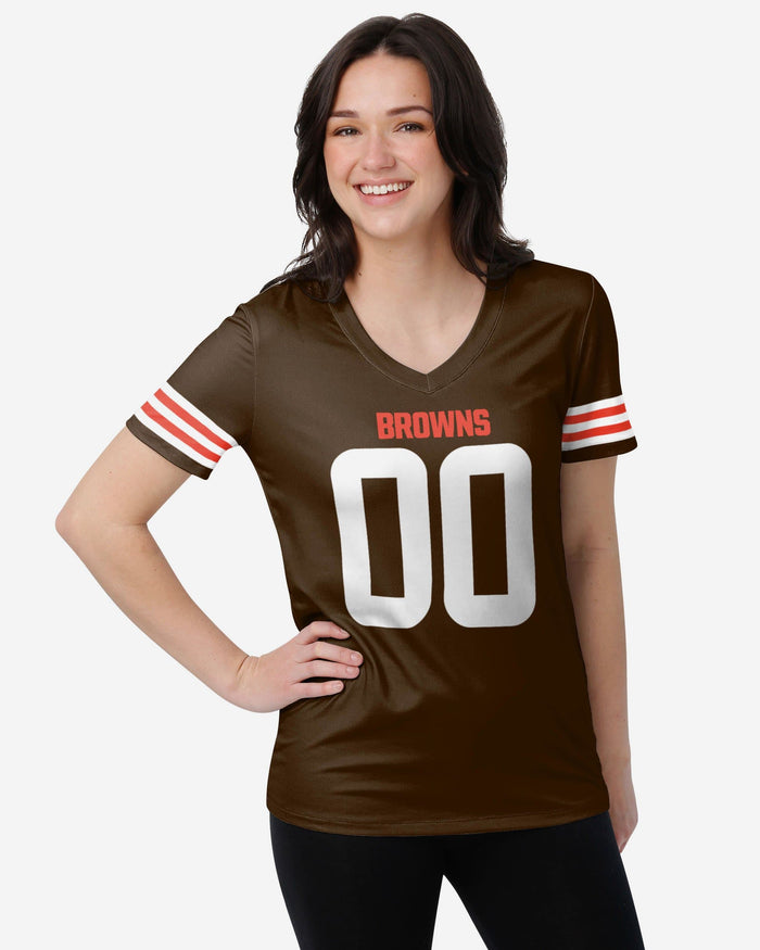 Cleveland Browns Womens Gameday Ready Lounge Shirt FOCO S - FOCO.com