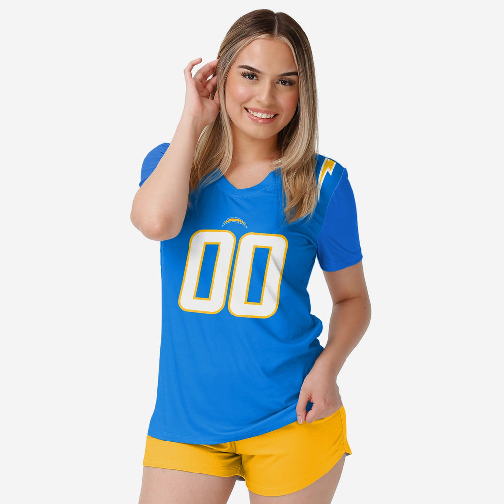 Los Angeles Chargers Womens Gameday Ready Lounge Shirt FOCO S - FOCO.com