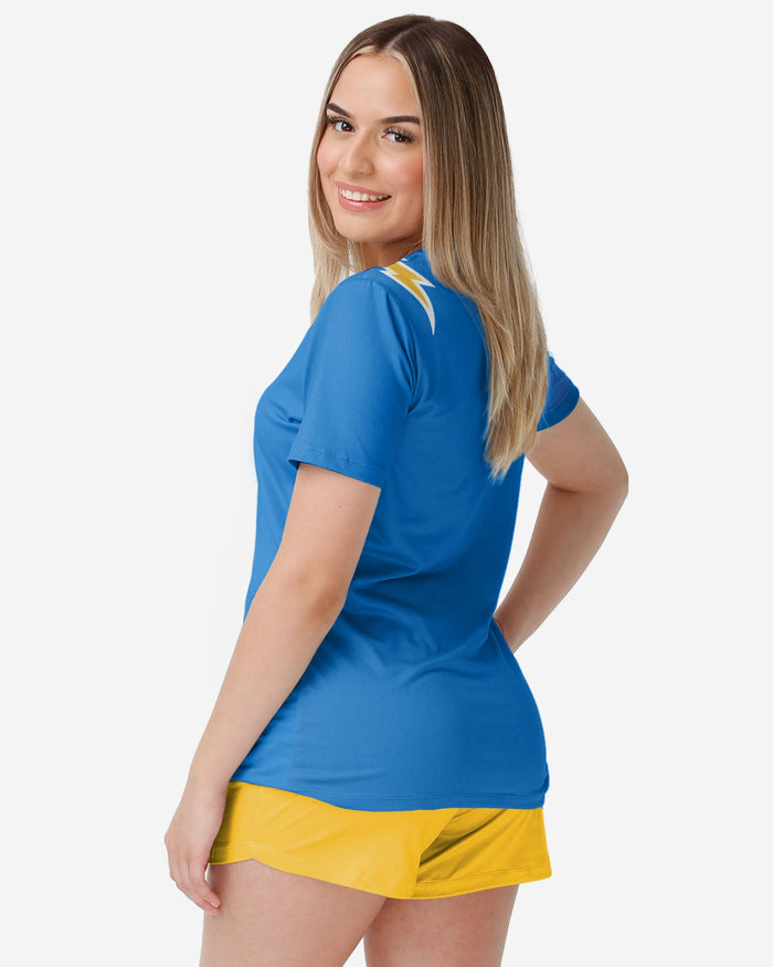 Los Angeles Chargers Womens Gameday Ready Lounge Shirt FOCO - FOCO.com