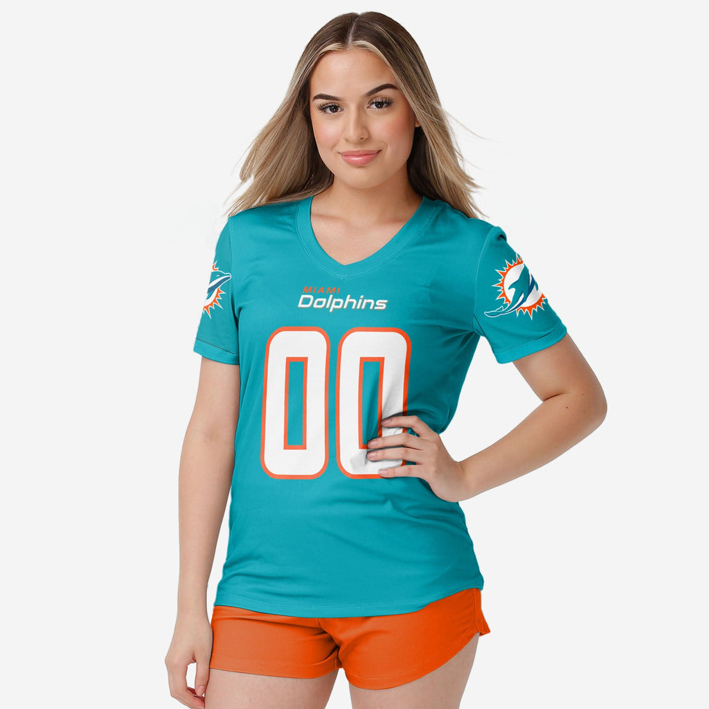 Miami Dolphins Womens Gameday Ready Lounge Shirt FOCO S - FOCO.com