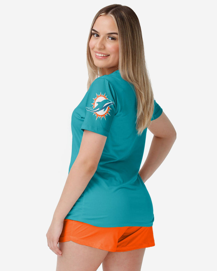 Miami Dolphins Womens Gameday Ready Lounge Shirt FOCO - FOCO.com