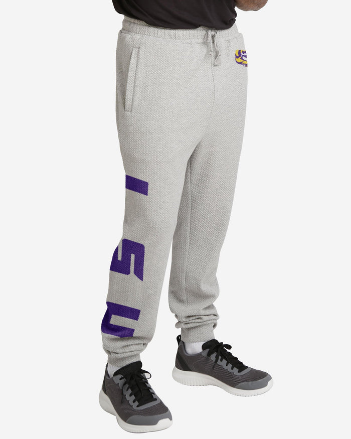 LSU Tigers Gray Woven Joggers FOCO S - FOCO.com