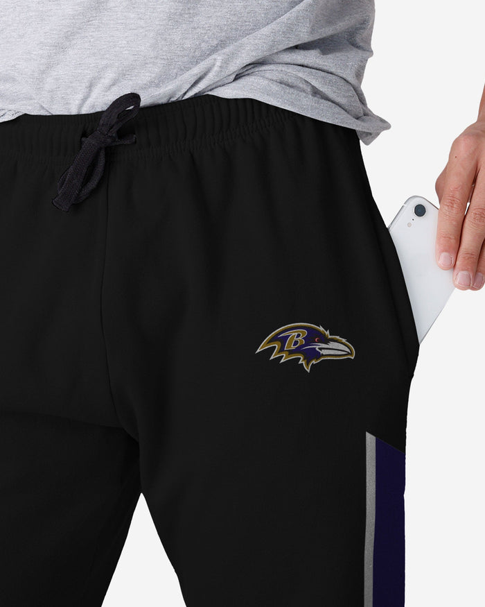 Baltimore Ravens Team Stripe Joggers FOCO - FOCO.com