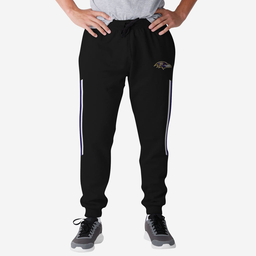 Baltimore Ravens Team Stripe Joggers FOCO S - FOCO.com