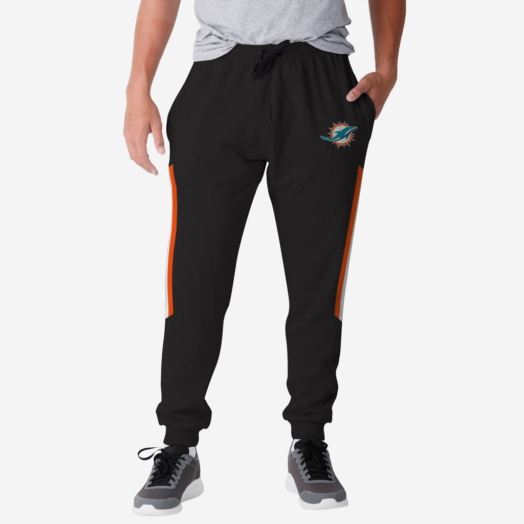 Miami Dolphins Team Stripe Joggers FOCO S - FOCO.com