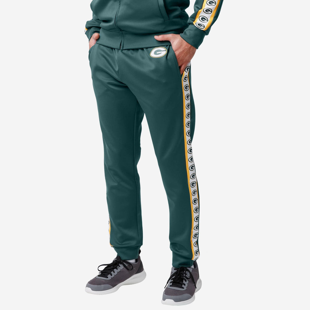 Green Bay Packers Stripe Logo Track Pants FOCO S - FOCO.com