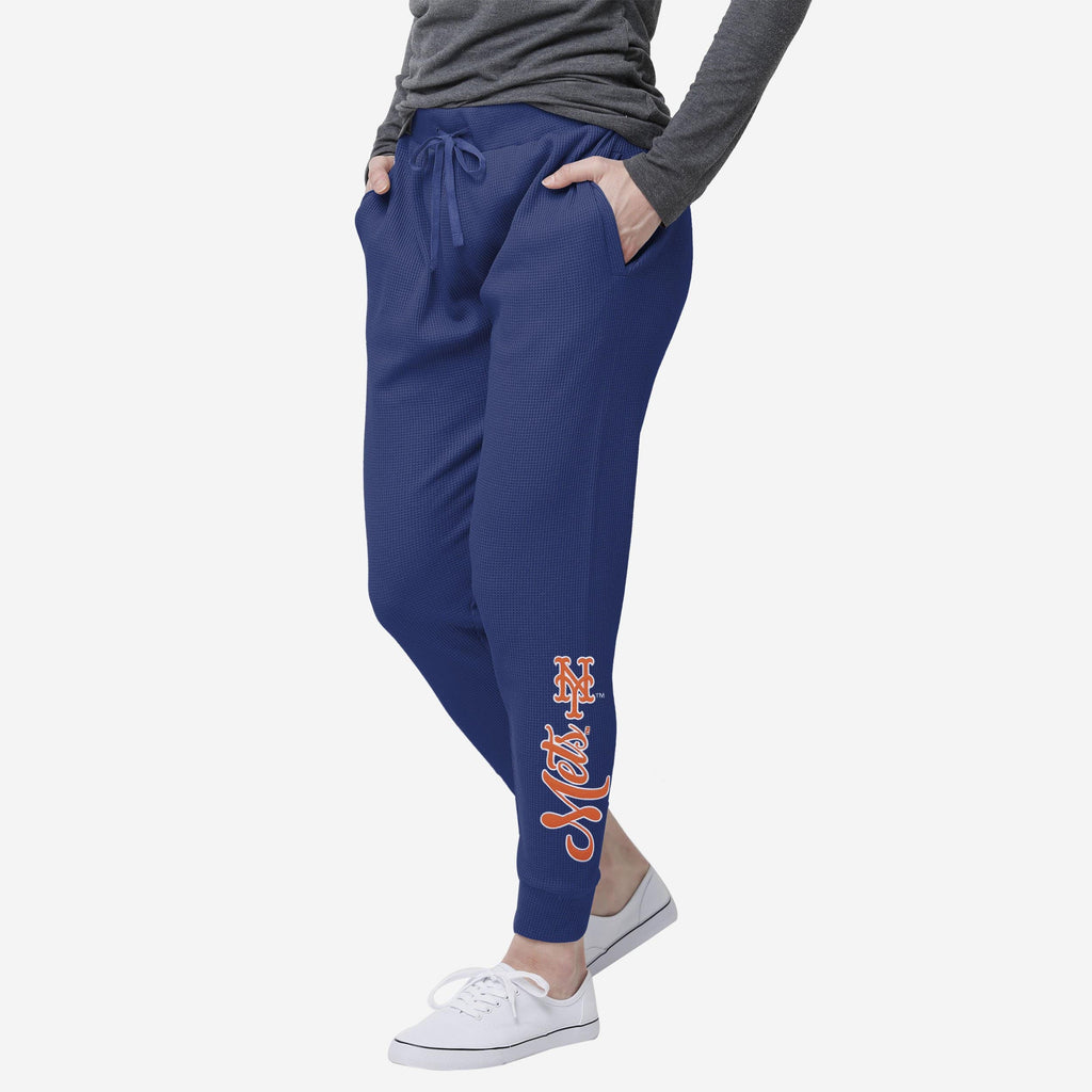 New York Mets Womens Waffle Lounge Pants FOCO S - FOCO.com