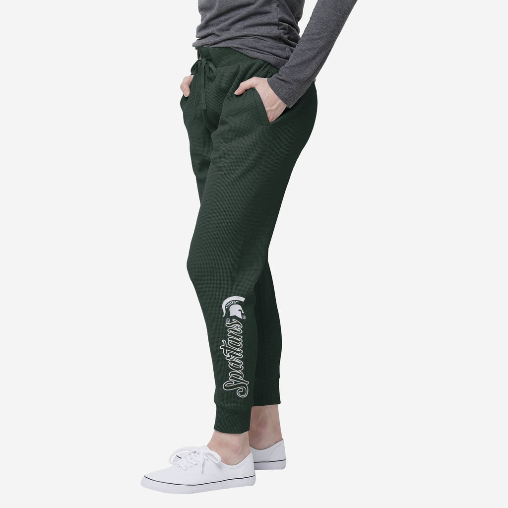 Michigan State Spartans Womens Waffle Lounge Pants FOCO S - FOCO.com