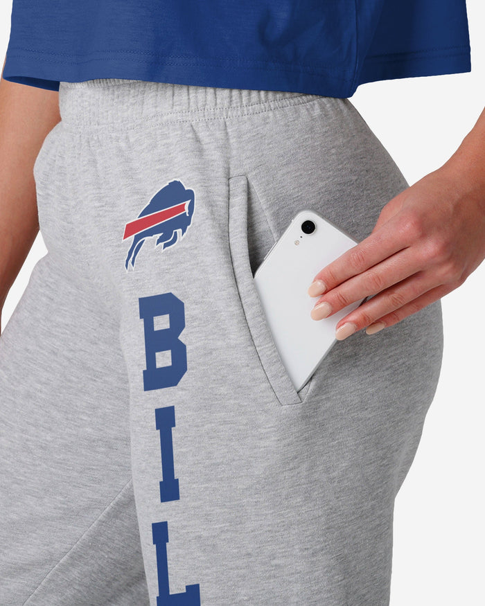Buffalo Bills Womens Big Wordmark Gray Sweatpants FOCO - FOCO.com
