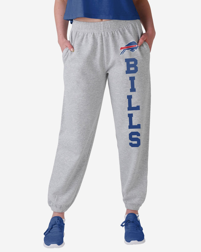 Buffalo Bills Womens Big Wordmark Gray Sweatpants FOCO S - FOCO.com