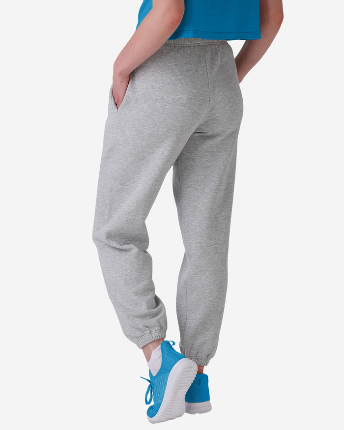 Carolina Panthers Womens Big Wordmark Gray Sweatpants FOCO - FOCO.com