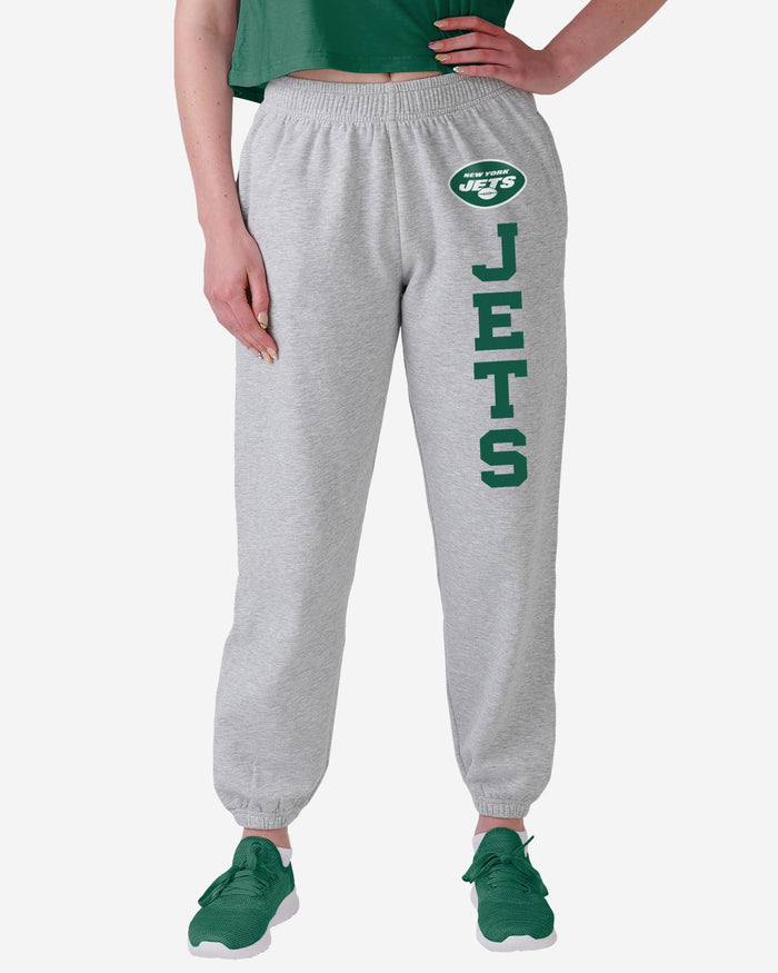 New York Jets Womens Big Wordmark Gray Sweatpants FOCO S - FOCO.com