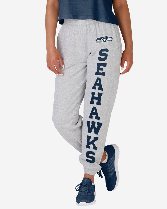 Seattle Seahawks Womens Big Wordmark Gray Sweatpants FOCO S - FOCO.com