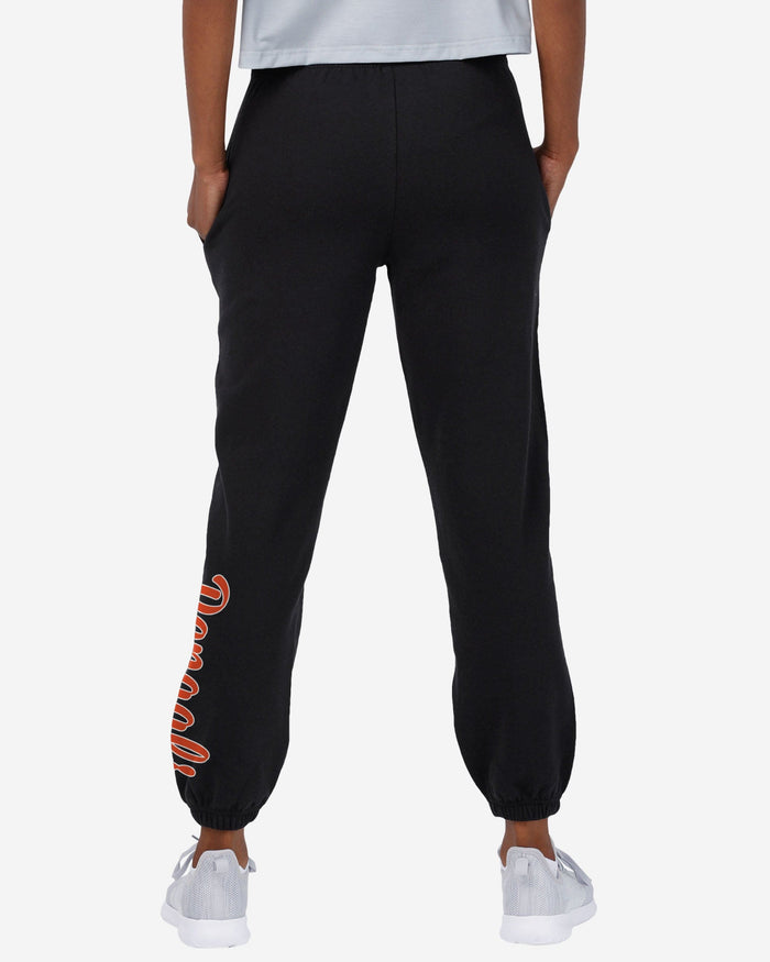 Cincinnati Bengals Womens Script Wordmark Team Color Sweatpants FOCO - FOCO.com