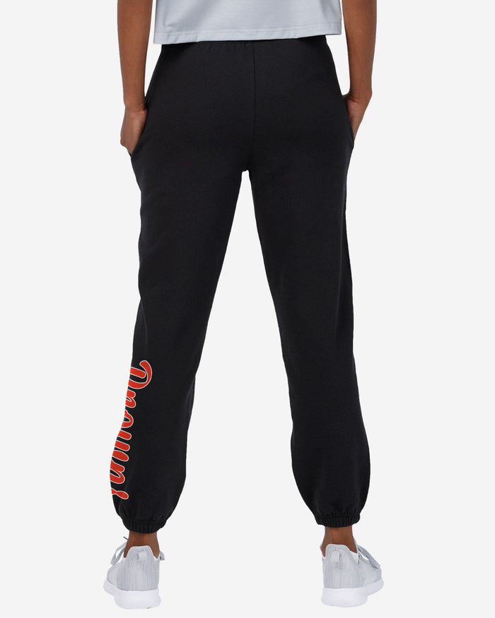 Cleveland Browns Womens Script Wordmark Team Color Sweatpants FOCO - FOCO.com