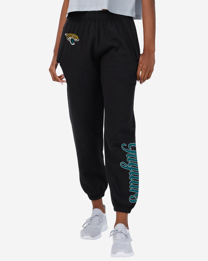 Jacksonville Jaguars Womens Script Wordmark Team Color Sweatpants FOCO S - FOCO.com