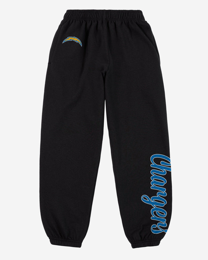 Los Angeles Chargers Womens Script Wordmark Team Color Sweatpants FOCO - FOCO.com