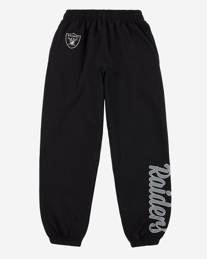 Las Vegas Raiders Womens Script Wordmark Team Color Sweatpants FOCO - FOCO.com