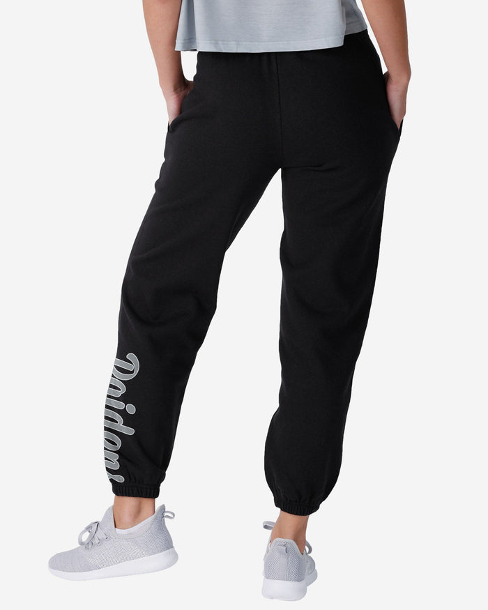 Las Vegas Raiders Womens Script Wordmark Team Color Sweatpants FOCO - FOCO.com