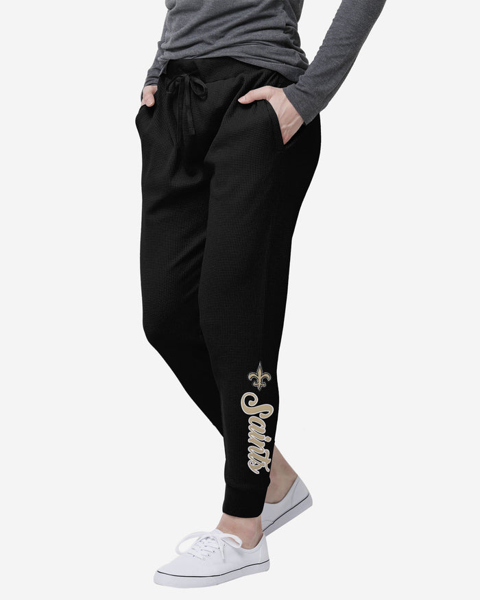 New Orleans Saints Womens Waffle Lounge Pants FOCO S - FOCO.com