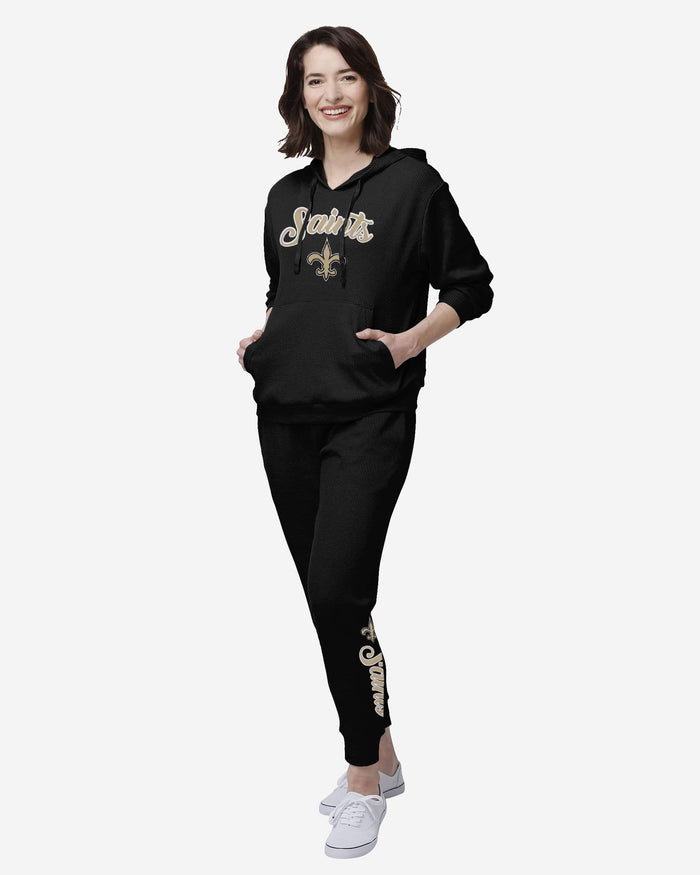 New Orleans Saints Womens Waffle Lounge Pants FOCO - FOCO.com