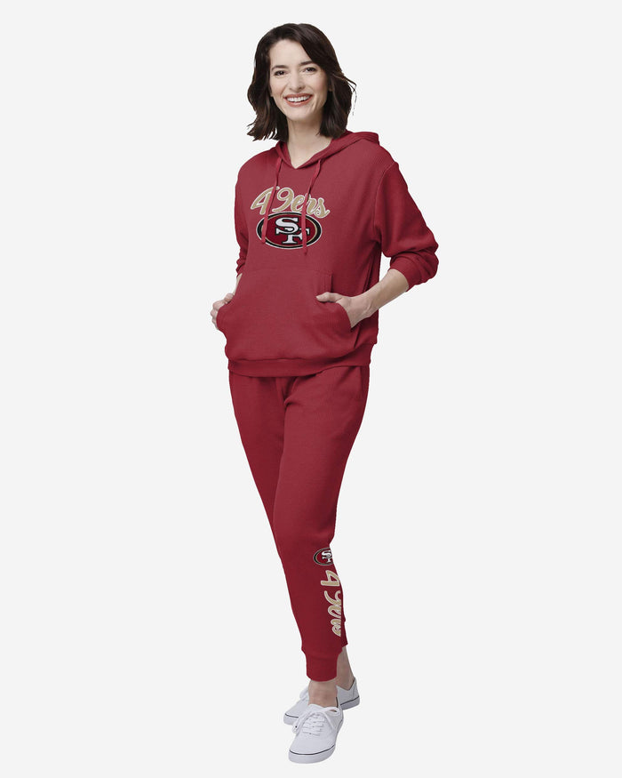 San Francisco 49ers Womens Waffle Lounge Pants FOCO - FOCO.com