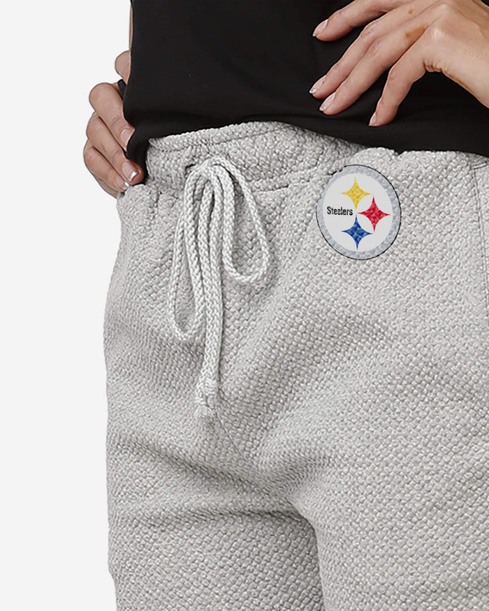 Pittsburgh Steelers Womens Gray Woven Joggers FOCO - FOCO.com