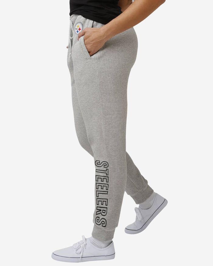 Pittsburgh Steelers Womens Gray Woven Joggers FOCO S - FOCO.com