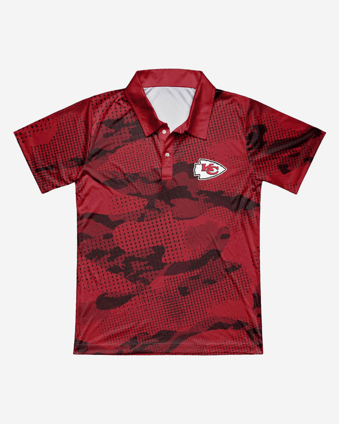 Kansas City Chiefs Printed Camo Polo FOCO - FOCO.com