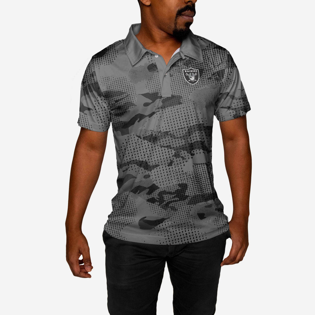 Las Vegas Raiders Printed Camo Polo FOCO - FOCO.com