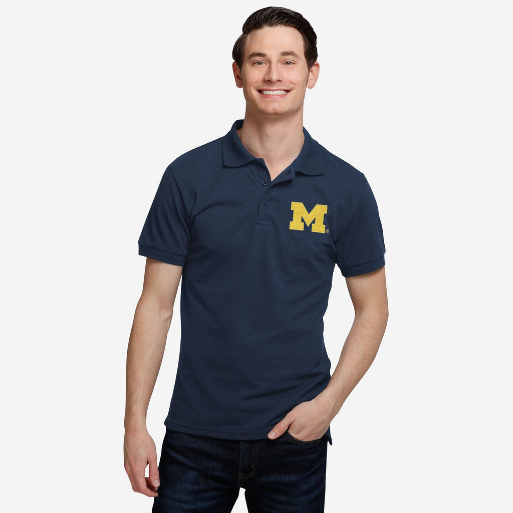 Michigan Wolverines Casual Color Polo FOCO S - FOCO.com