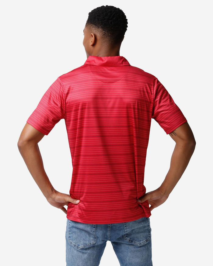 Alabama Crimson Tide Striped Polyester Polo FOCO - FOCO.com